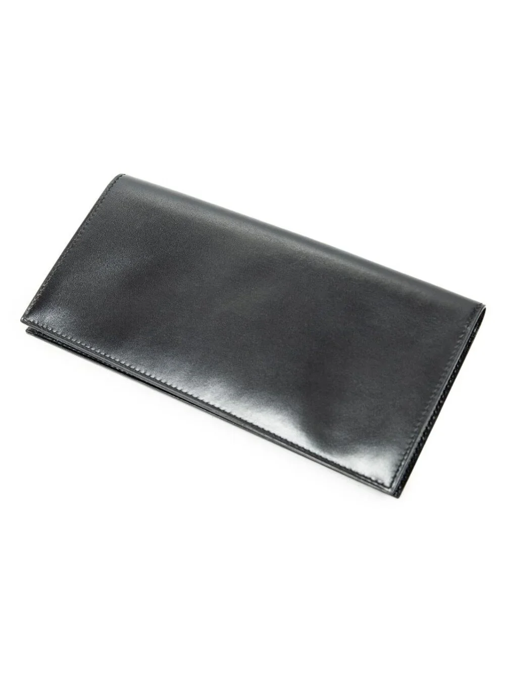Hermes Vintage Mc2 Fleming Wallet Black Box Leather